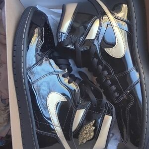 Nike Black and Gold Sneakers